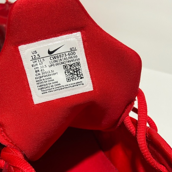 ⛔️SOLD⛔️ Nike Air Vapor Max Plus size 12.5 University Red/University Red. - Picture 5 of 11